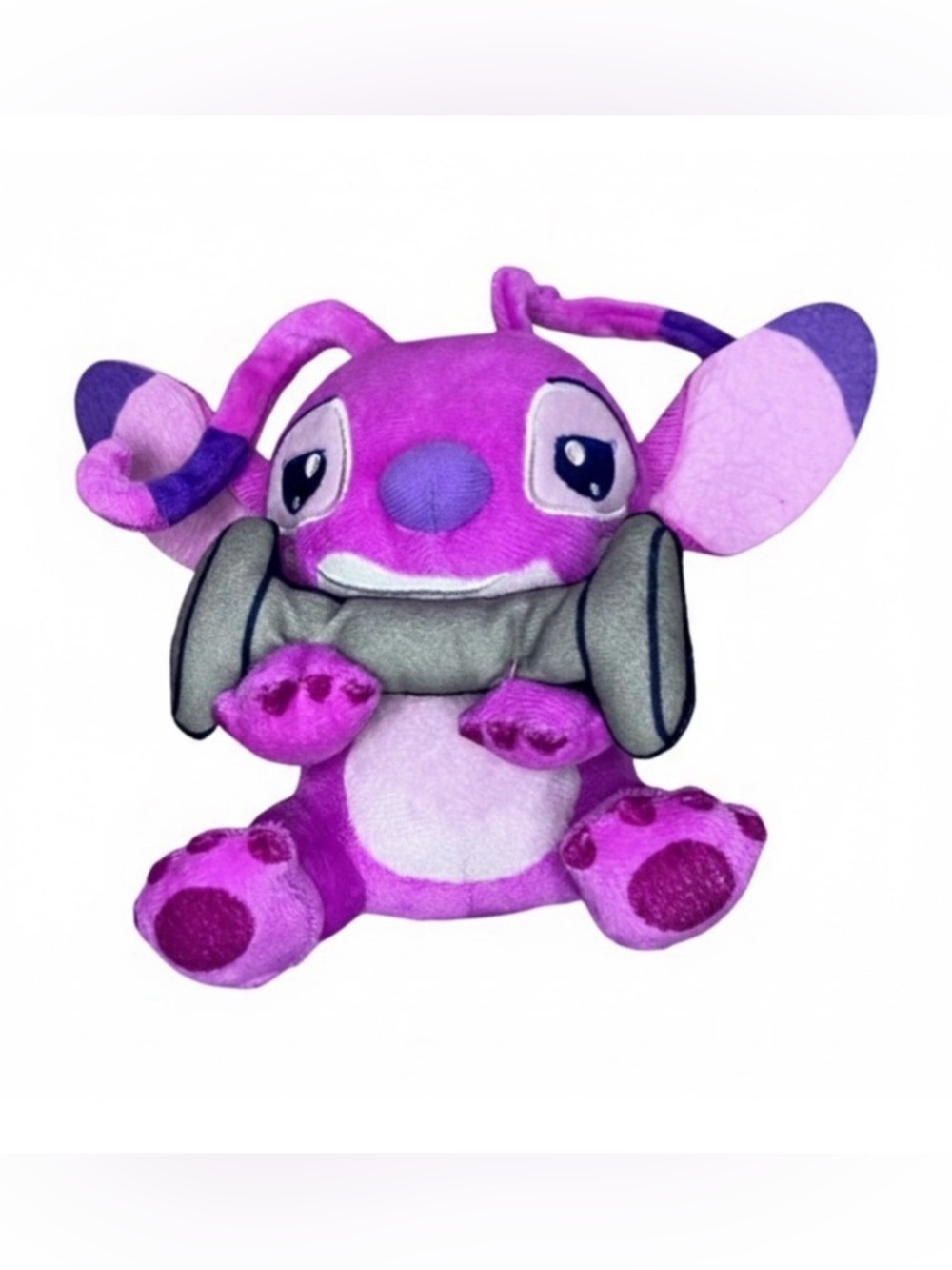 Disney Lilo & Stitch Angel Fitness 7”Plush Holding Dumbbell